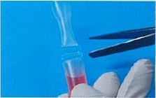 Step 3 of Cell Preservation: cutting the seal.