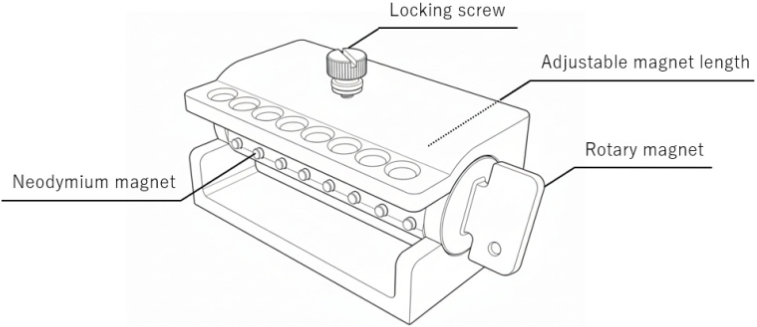 Magnetic Bead Separation Rack for 0.2 mL PCR Tube