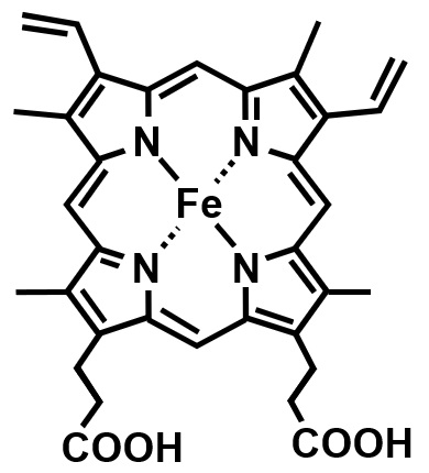 Molecular structure of HemeGREEN.