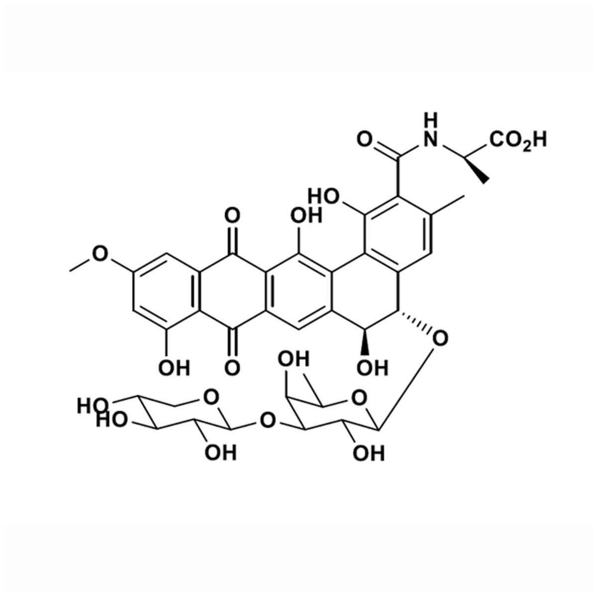 Skeletal formula (chemical structure) of Benanomicin A