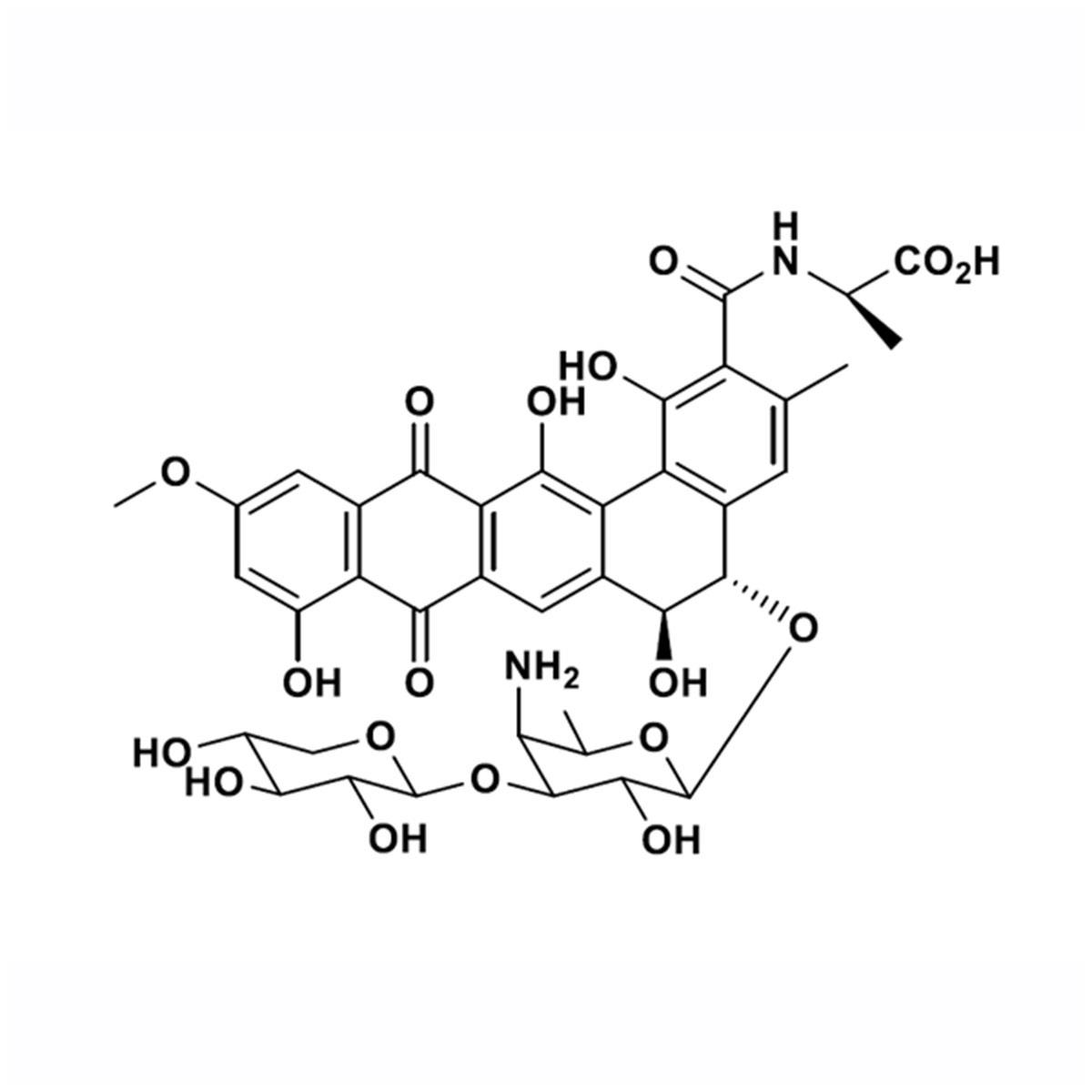 Skeletal formula (chemical structure) of Benanomicin B