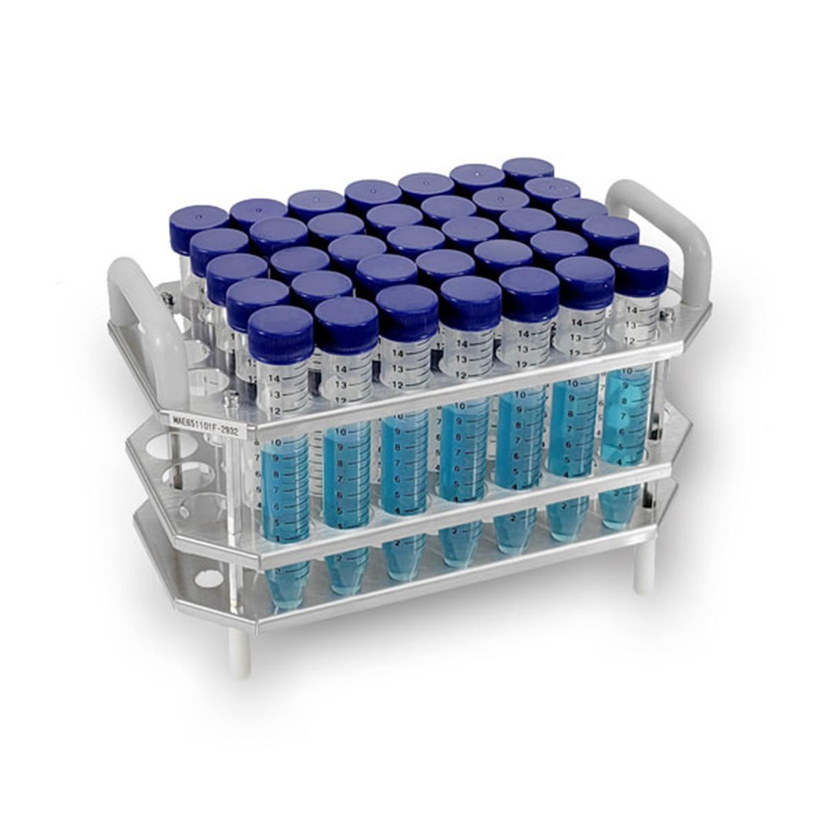 Test tube rack for: 41 x 15mL tubes diagnocine